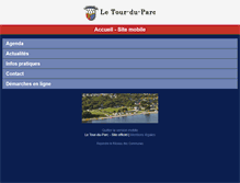 Tablet Screenshot of letourduparc.fr